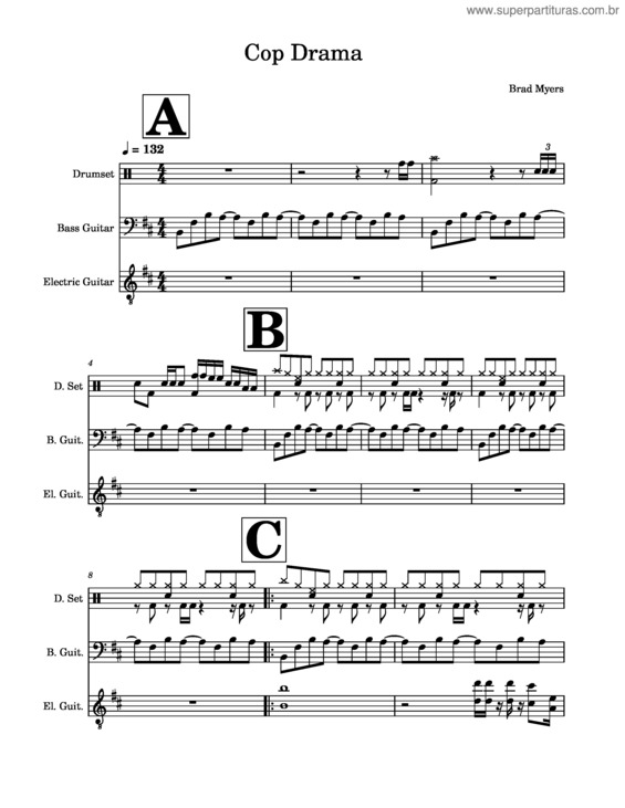 Partitura da música Cop Drama