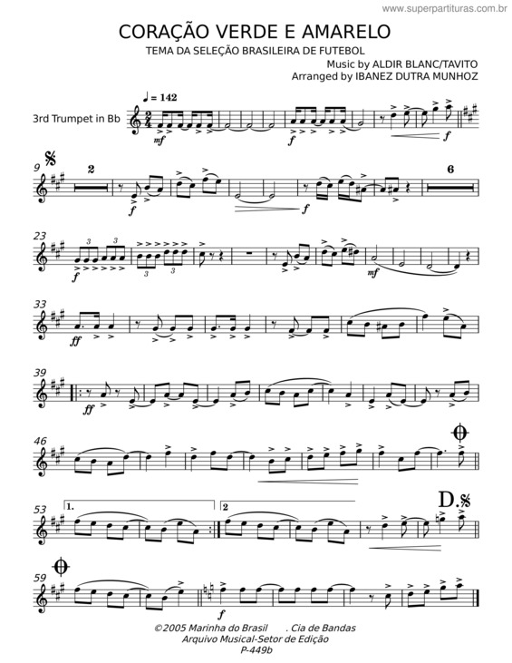 Partitura da música Coração Verde E Amarelo v.2