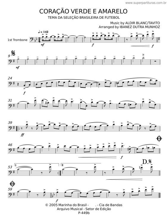 Partitura da música Coração Verde E Amarelo v.4