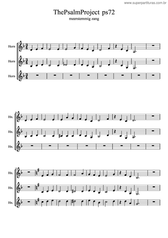 Partitura da música Corno Nada Más