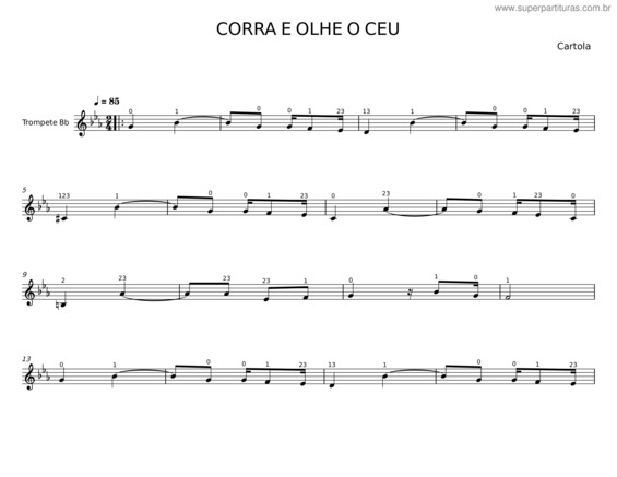 Partitura da música Corra E Olhe O Céu v.7