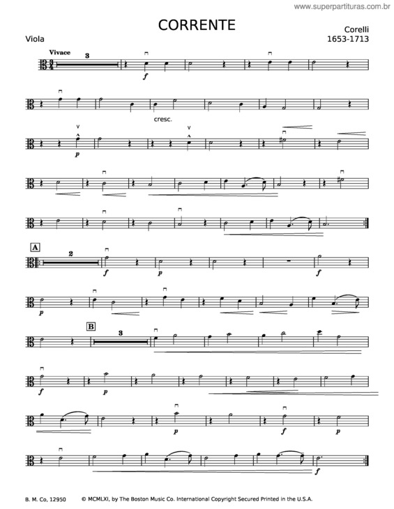 Partitura da música Corrente v.7