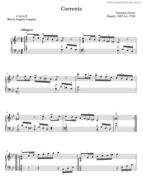 Partitura da música Corrente v.9