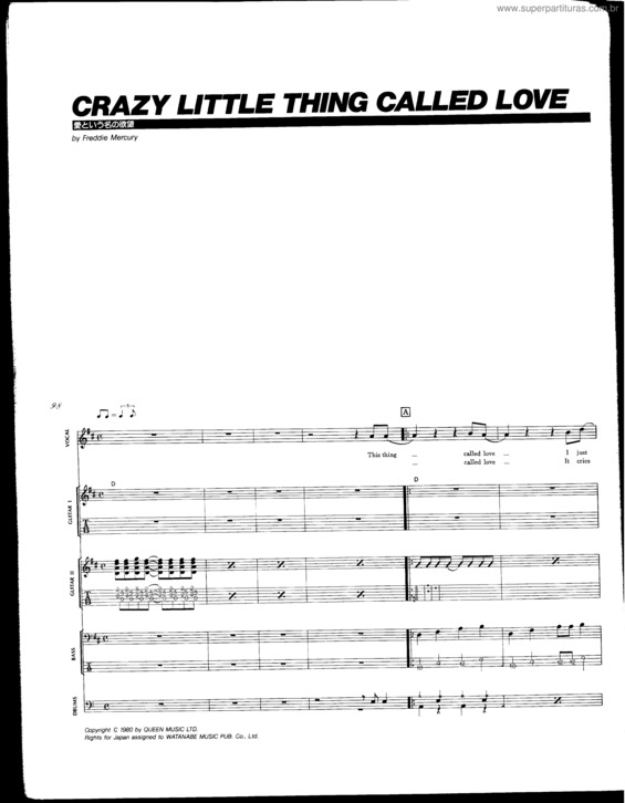 crazy little thing called love lyrics buble