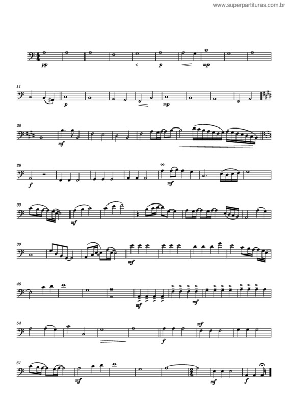 Partitura da música Creio Neste Deus