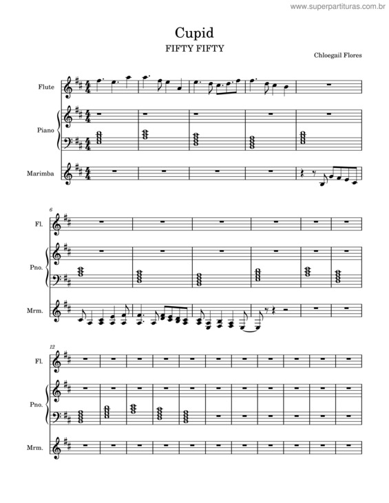 Partitura da música Cupid v.2