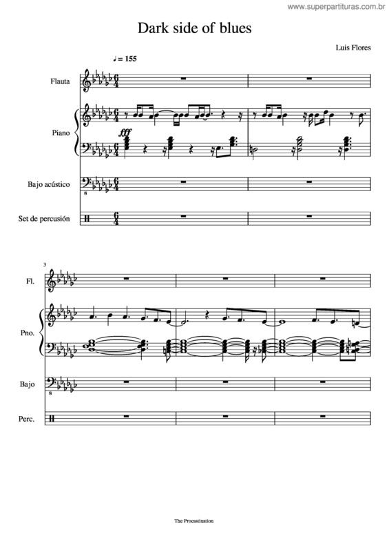 Partitura da música Dark Side Of Blues