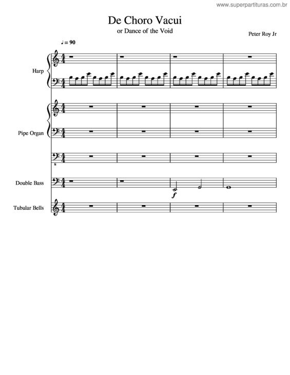 Partitura da música De Choro Vacui