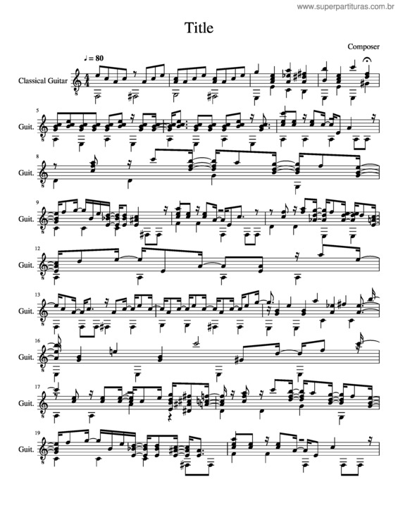 Partitura da música Deixa v.5