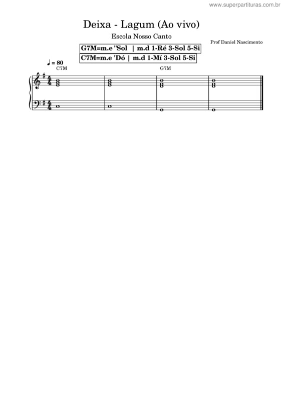 Partitura da música Deixa v.9