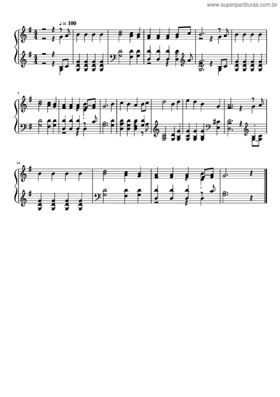 Partitura da música Dependence