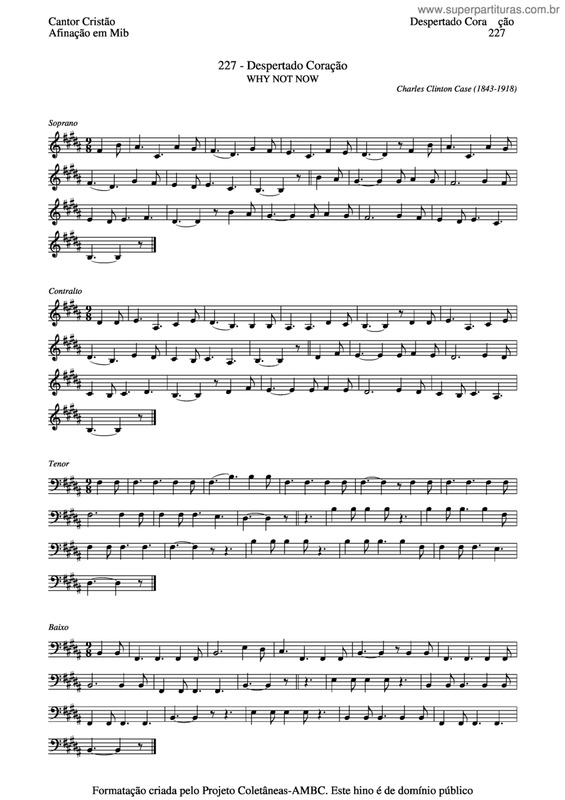 Partitura da música Despertado Coração v.4