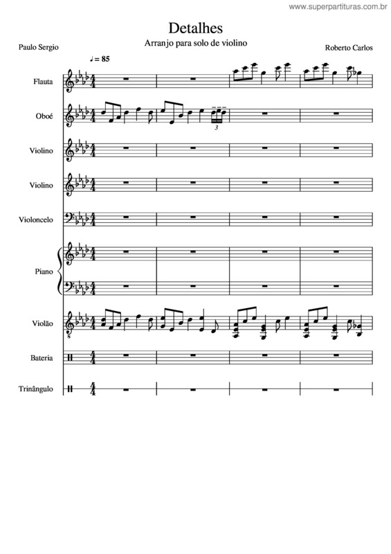 Partitura da música Detalhes v.9