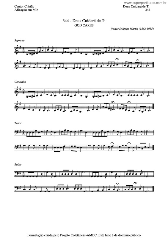 Partitura da música Deus Cuidará De Ti v.9