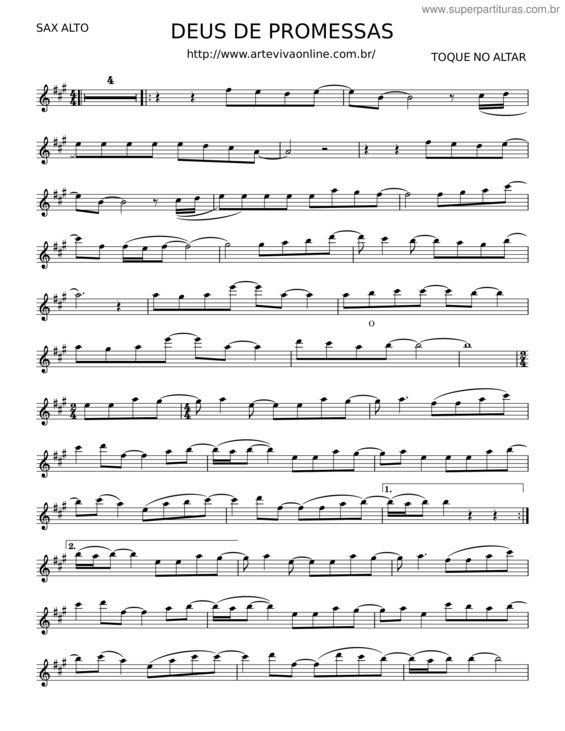 Partitura da música Deus De Promessas v.20