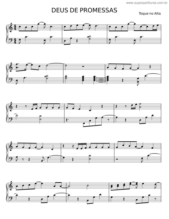 Partitura da música Deus De Promessas v.23