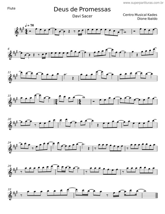 Partitura da música Deus De Promessas v.30