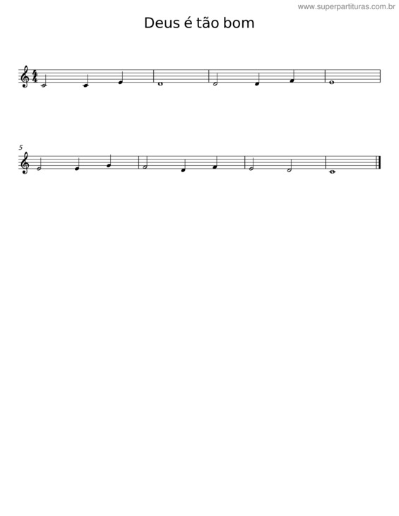 Partitura da música Deus É Tão Bom v.3