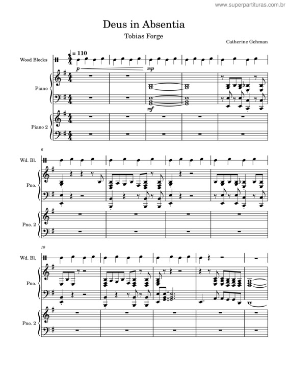 Partitura da música Deus In Absentia