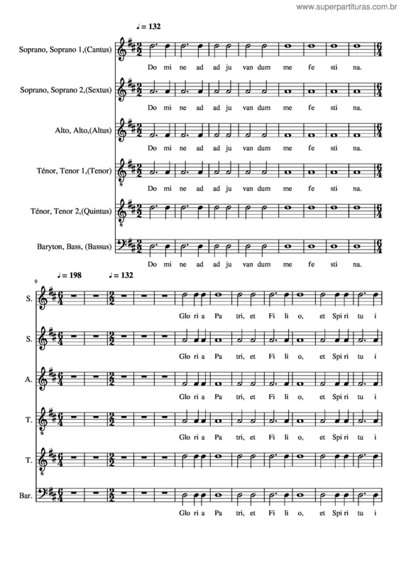 Partitura da música Deus In Adjutorium Choeur