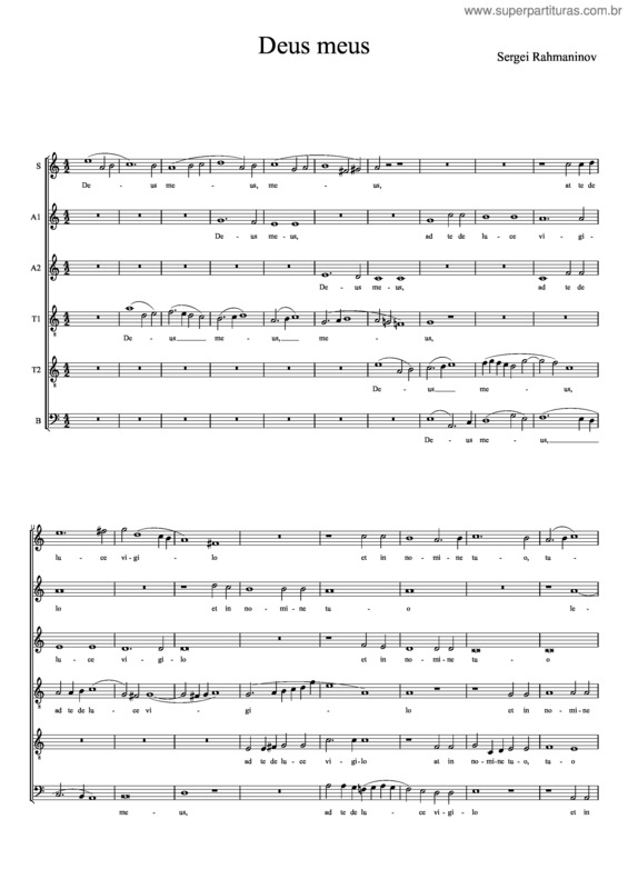 Partitura da música Deus Meus v.3