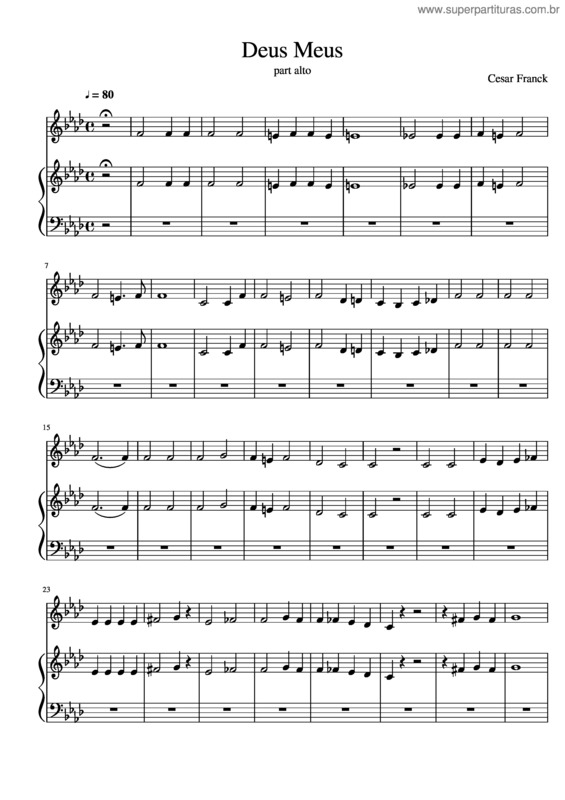 Partitura da música Deus Meus v.4