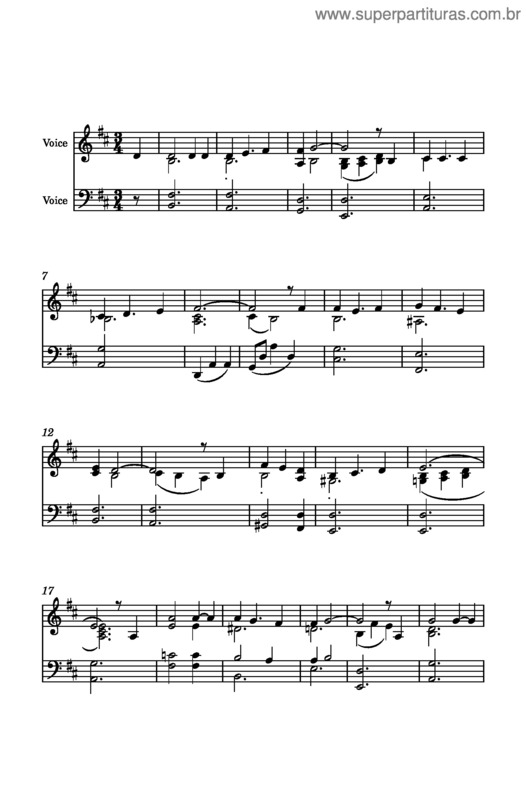 Partitura da música Deus Sabe, Deus Ouve, Deus Vê v.3