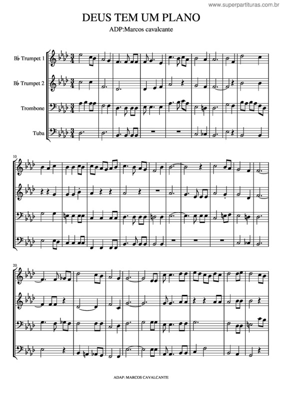 Partitura da música Deus Tem Um Plano v.3