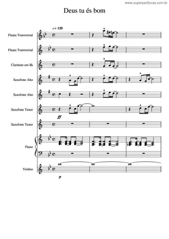 Partitura da música Deus Tu És Bom v.2