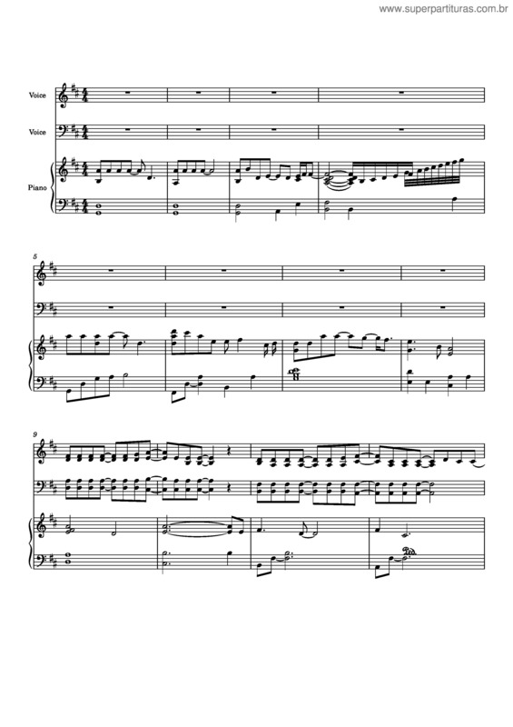 Partitura da música Deus Tudo Pode Fazer