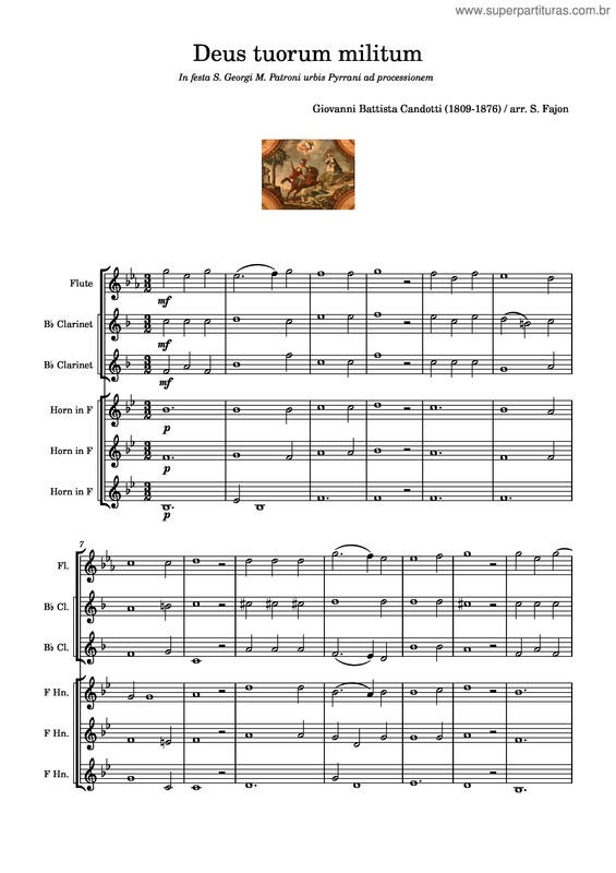 Partitura da música Deus Tuorum Militum v.2