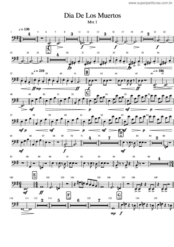 Partitura da música Dia De Los Muertos