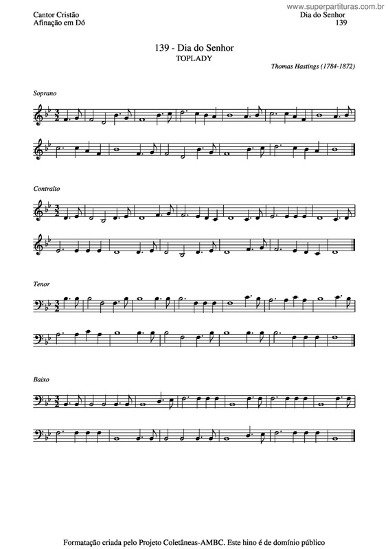 Partitura da música Dia Do Senhor v.2