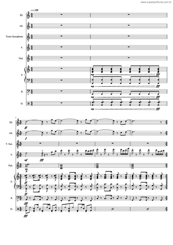 Partitura da música Dia Raja