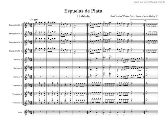 Partitura da música Diablada v.4