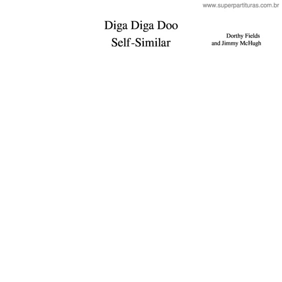 Partitura da música Diga Diga Doo Self-Similar