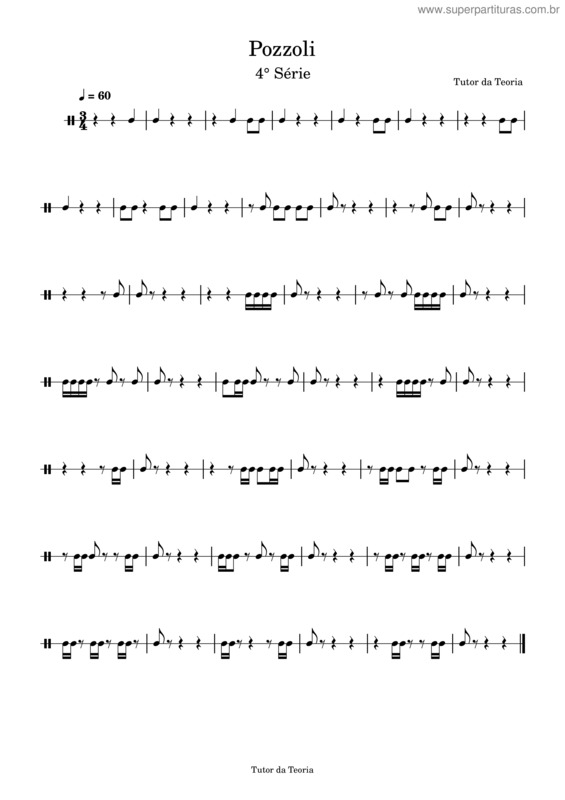 Partitura da música Ditado Rítmico 4.1 E 4.2