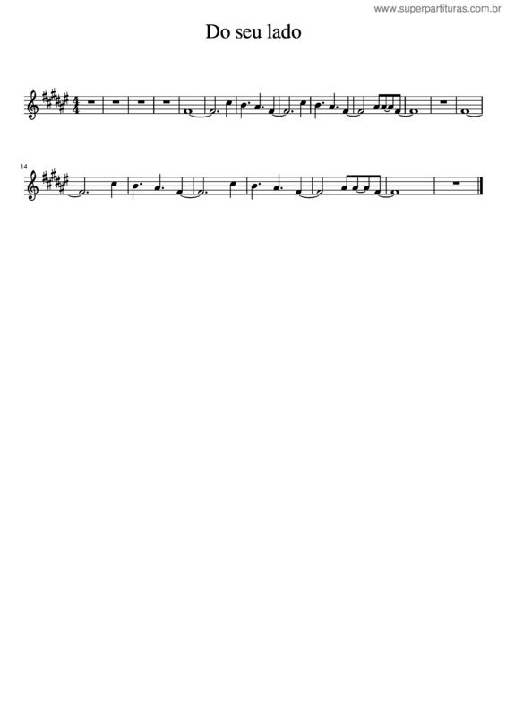 Partitura da música Do Seu Lado v.6