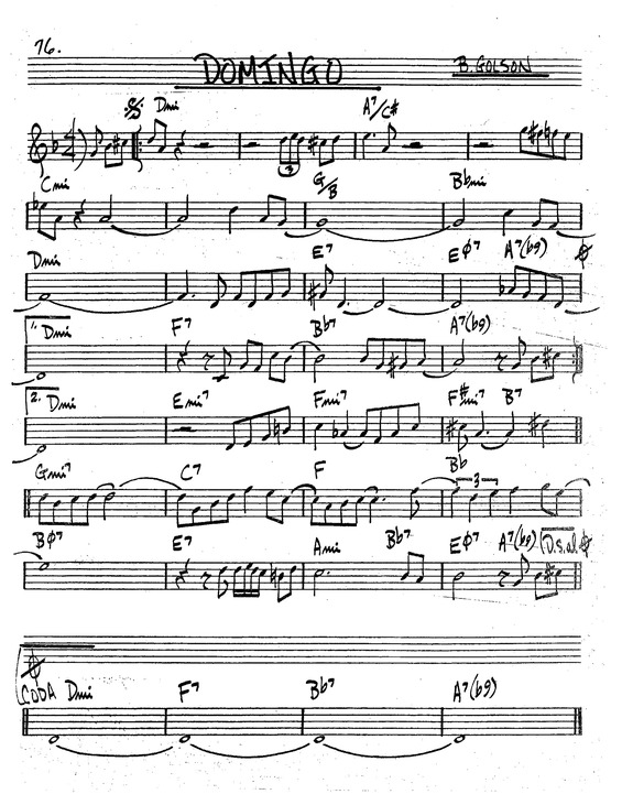 Partitura da música Domingo v.2