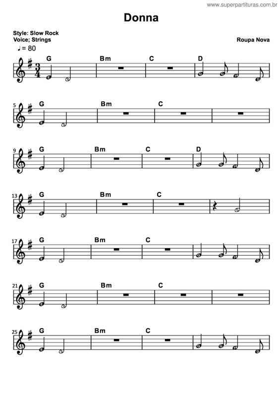 Partitura da música Dona v.6