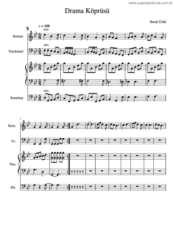 Partitura da música Drama Koepruesue22sss