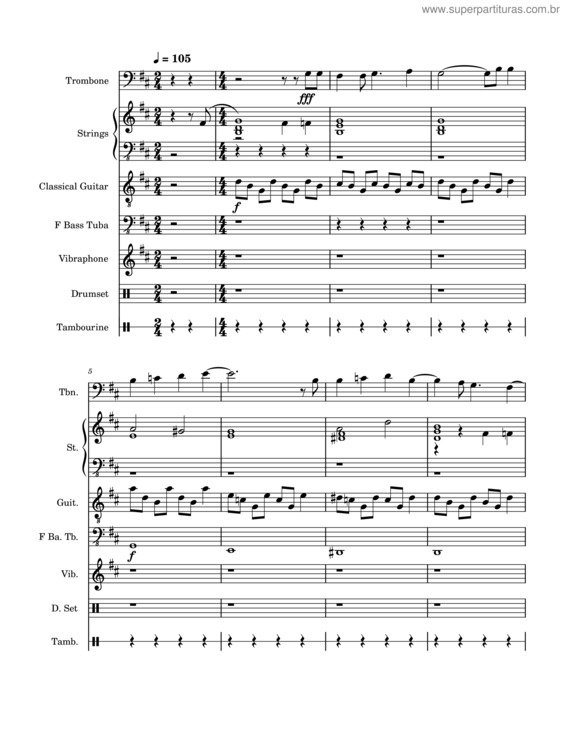 Partitura da música Drama Queen