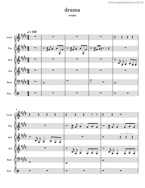 Partitura da música Drama v.13