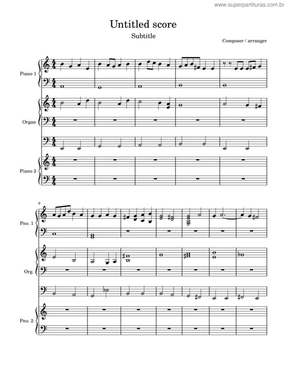 Partitura da música Dráma v.16