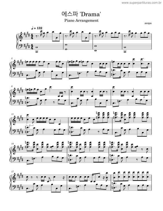 Partitura da música Drama v.2