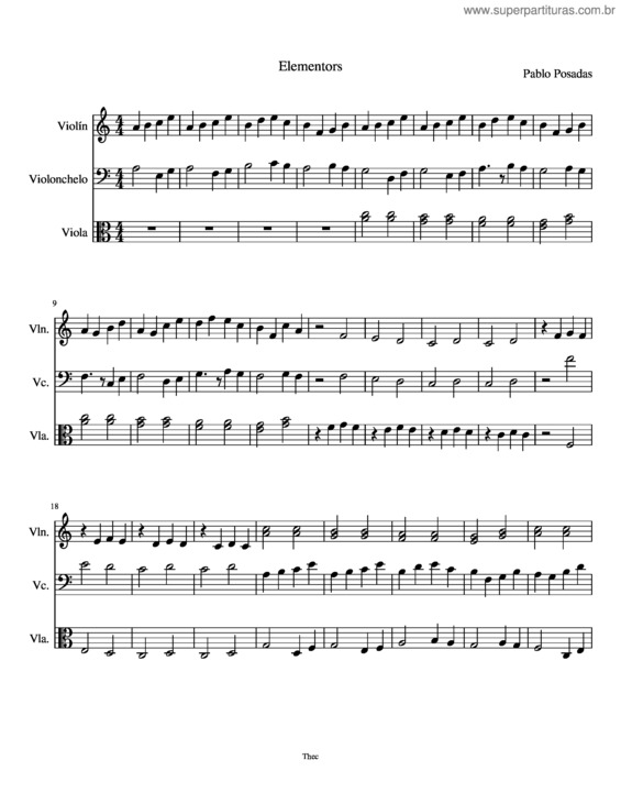 Partitura da música Drama v.5