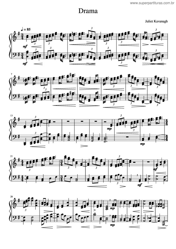 Partitura da música Drama v.8