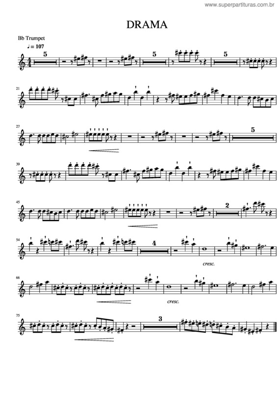 Partitura da música Drama v.9