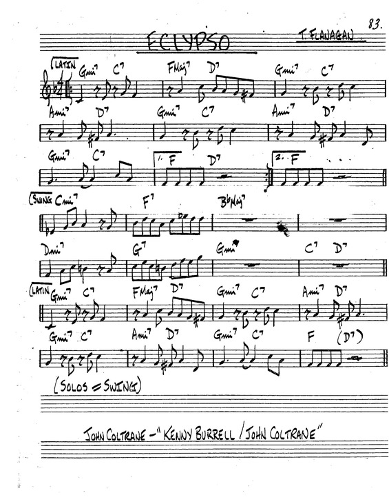 Partitura da música Eclypso v.8