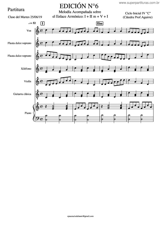 Partitura da música Edición N°6-Partitura